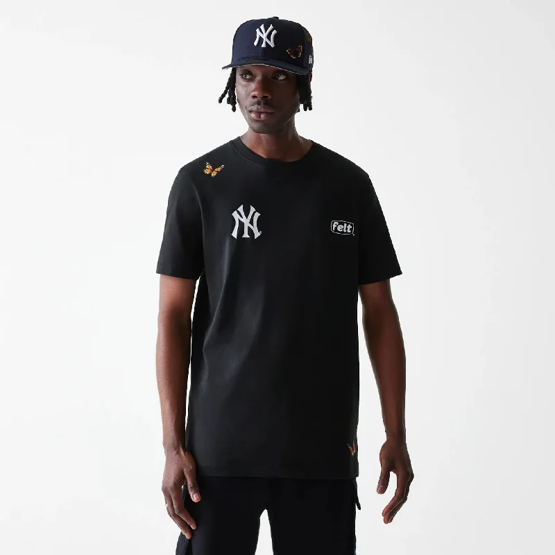 Year-End Sale New York Yankees FELT x MLB Black T-Shirt