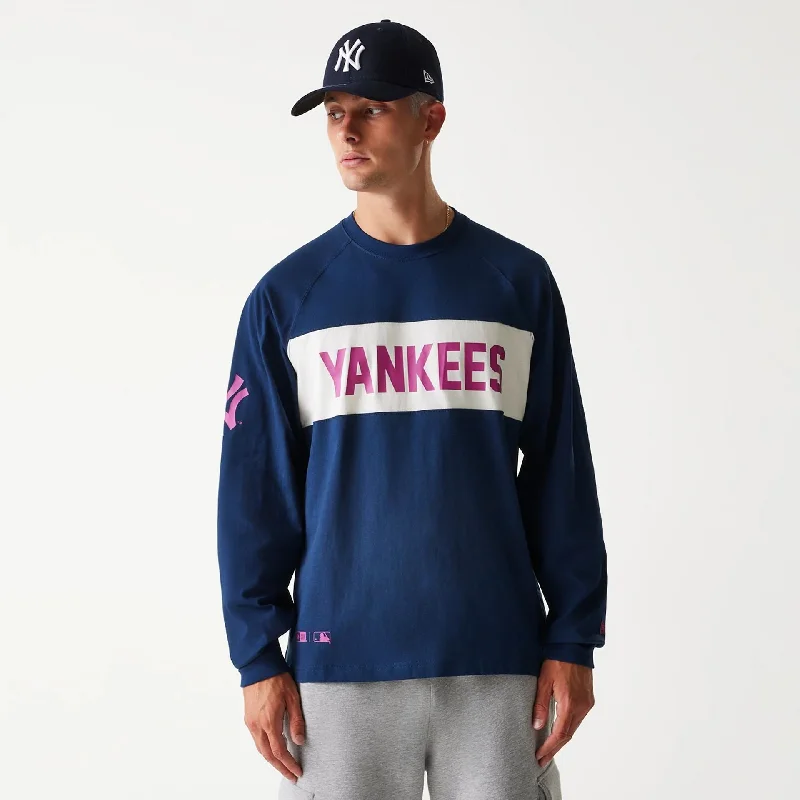 The Best Deal New York Yankees Korea Navy Long Sleeve T-Shirt