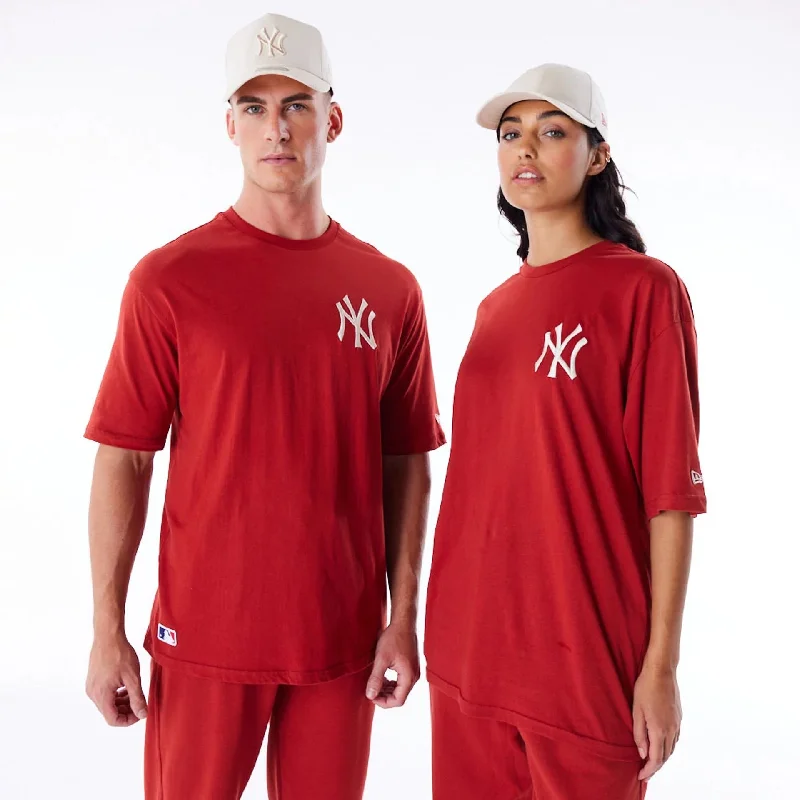 Weekend Offers That Delight New York Yankees League Essential Red Oversized T-Shirt
