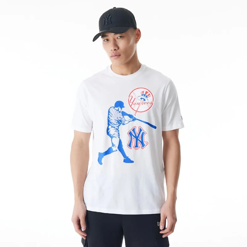 Online Deal New York Yankees NFL Player Graphic White T-Shirt