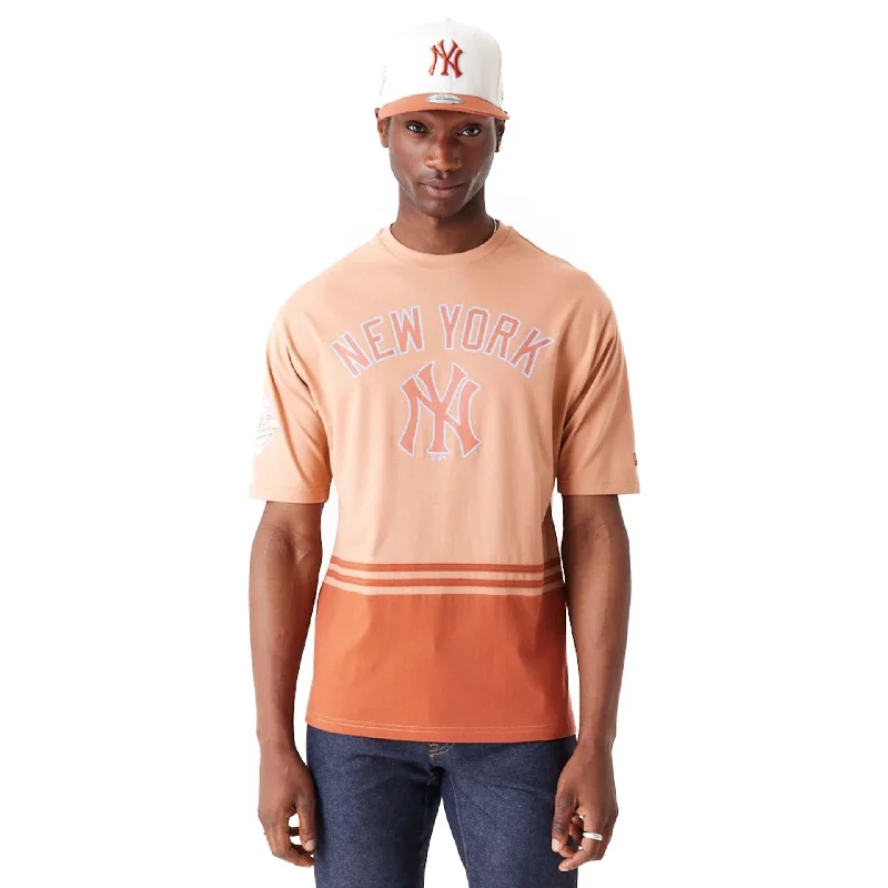 Seasonal Sale New York Yankees World Series Brown Oversized T-Shirt