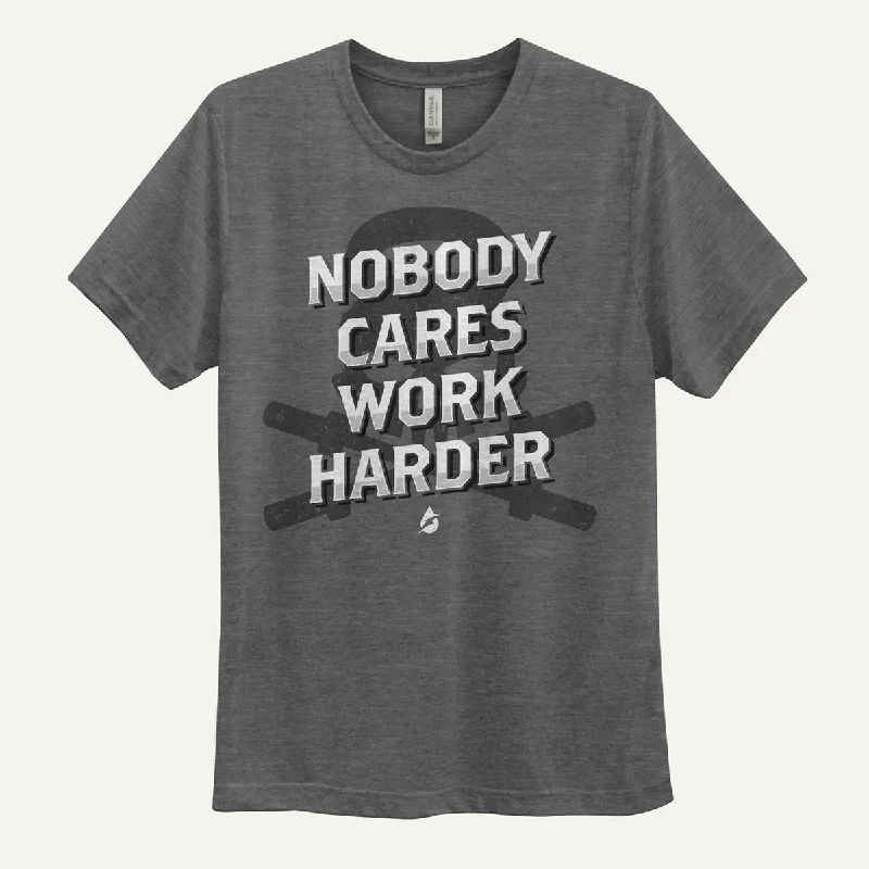 Instant Savings Nobody Cares Work Harder Men's Triblend T-Shirt