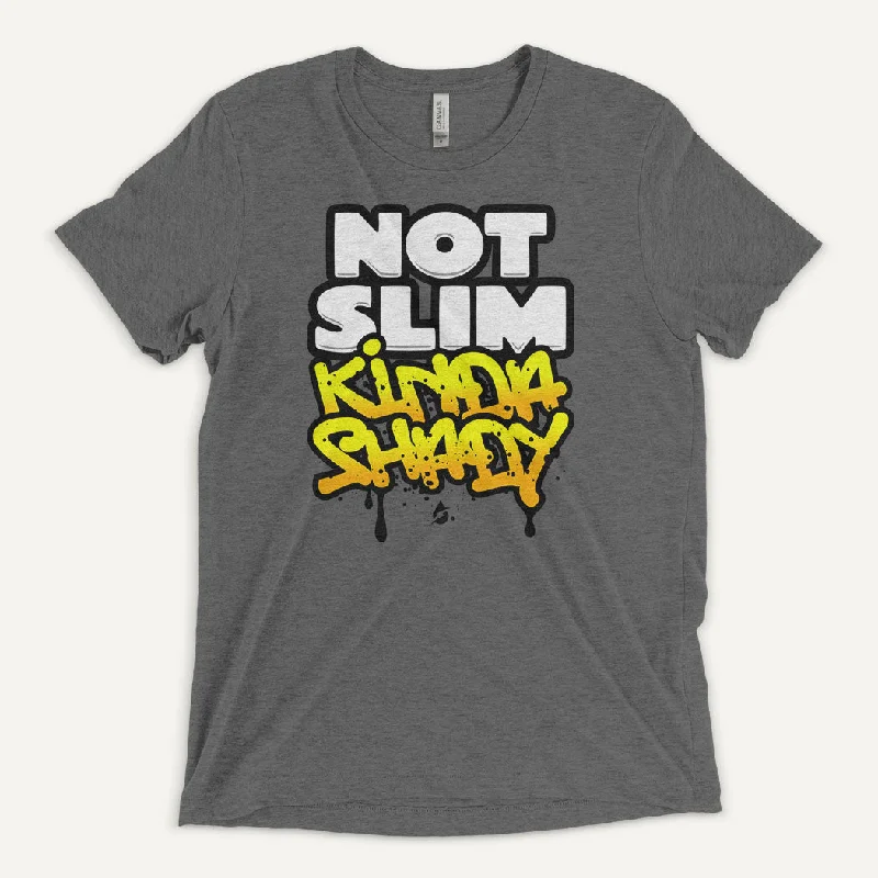 Stock Clearance Not Slim Kinda Shady Men's Triblend T-Shirt