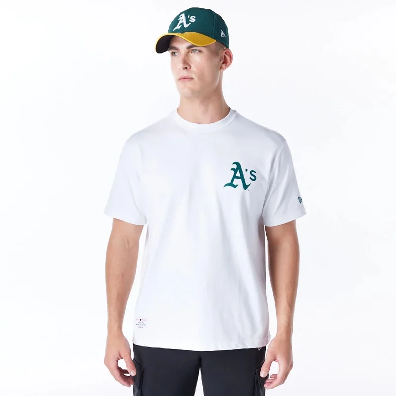 Online Specials Oakland Athletics MLB Home New Era Korea White T-Shirt