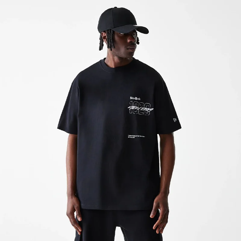 Huge Savings Ode To NY Black Oversized T-Shirt