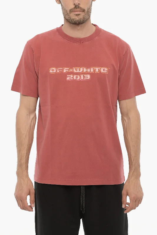 Unbeatable Prices Off-White Printed DIGIT BACCHUS Crew-neck T-Shirt