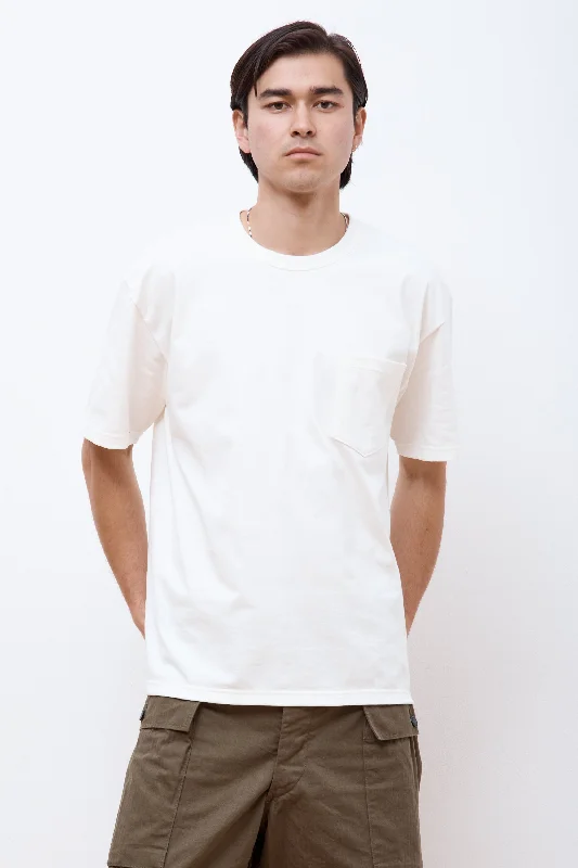 Overstock Pocket T-Shirt White