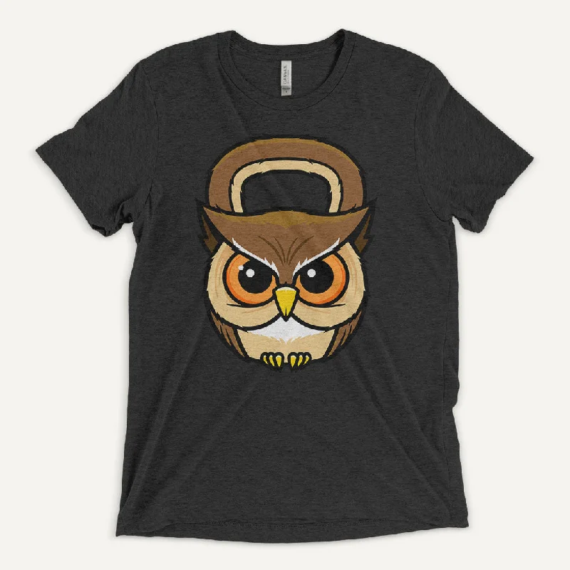 Year-End Sale Owl Kettlebell Design Men's Triblend T-Shirt