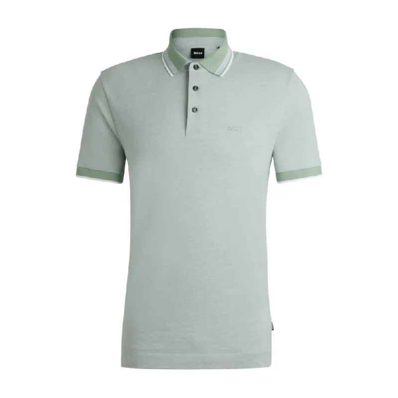 Can't Be Beat Oxford-cotton-piqu polo shirt with logo detail