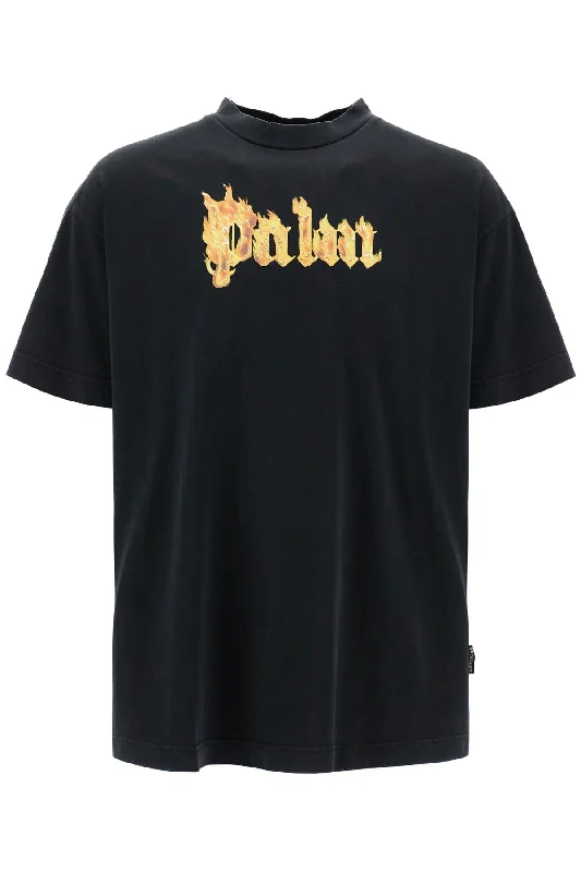 Extra Savings Palm Angels Men's 'Burning Logo T-Shirt