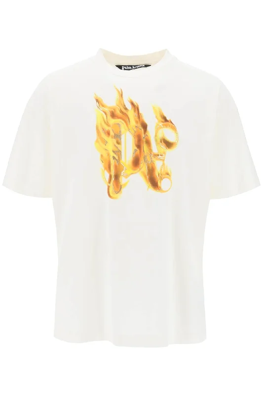 New Arrival Palm Angels Men's "Burning Monogram T