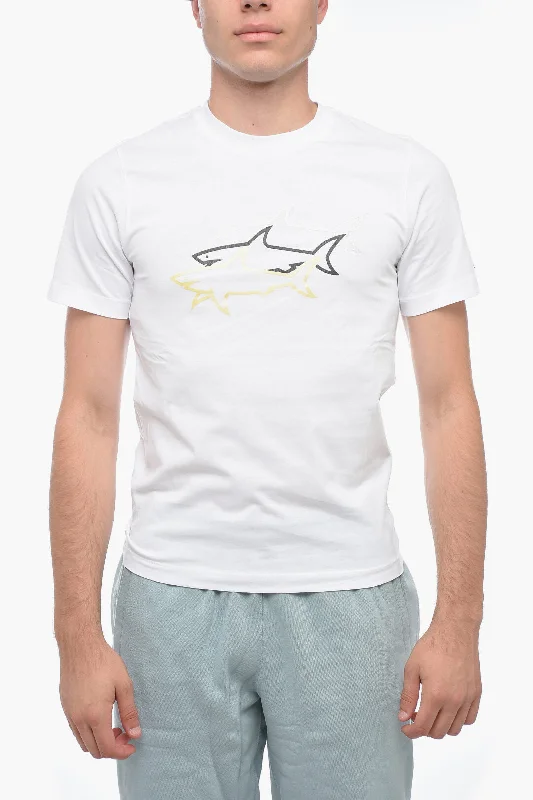Special Discount Paul & Shark Logo Print Short Sleeved T-shirt
