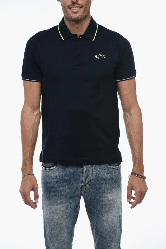Don't Miss Out Paul & Shark YACHTING Piquet Cotton Polo with Print