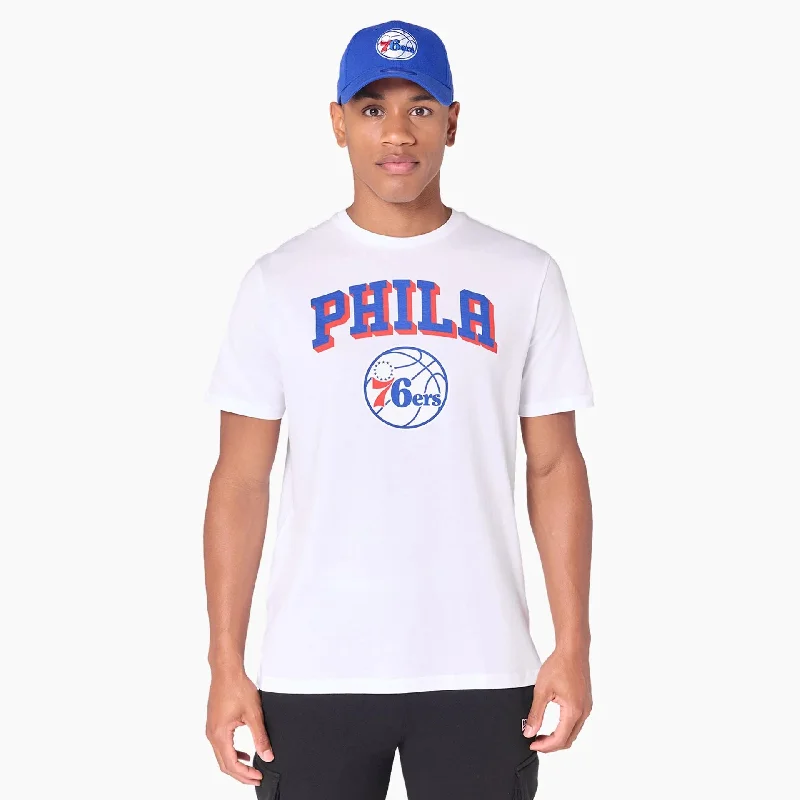 YEAR-End Sale Philadelphia 76ers NBA White T-Shirt