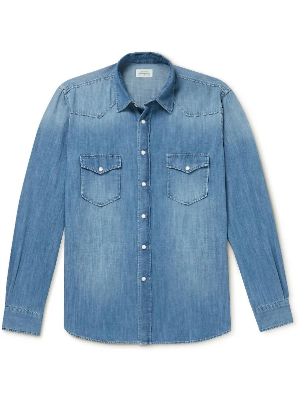 Discount Extravaganza Phoenix Button Down Shirt In Light Blue