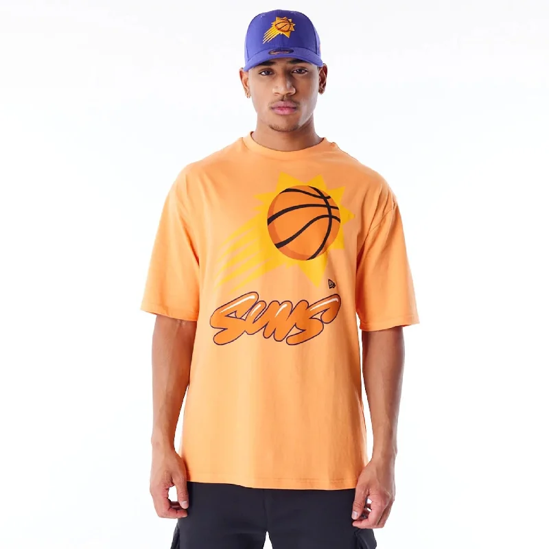 Weekend Specials to Indulge In Phoenix Suns NBA Wordmark Orange Oversized T-Shirt