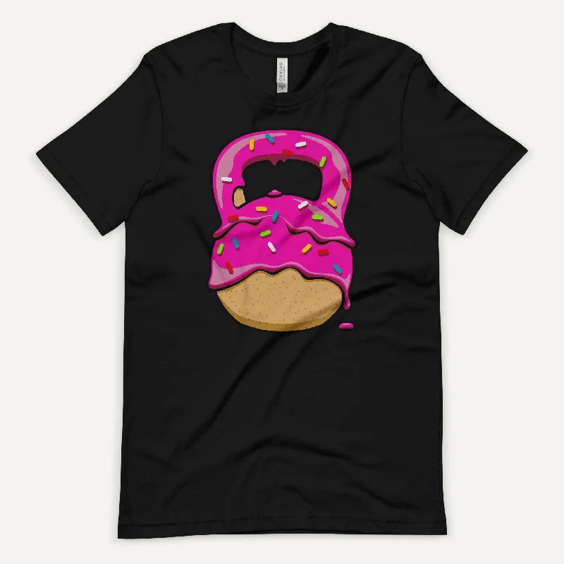 Weekend Deals That Dazzle Pink-Glazed Donut With Sprinkles Kettlebell Design Men’s Standard T-Shirt
