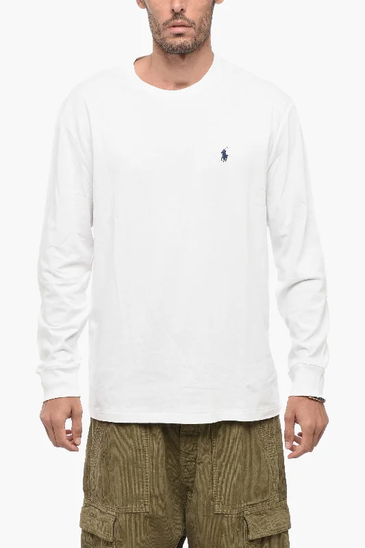 Don't Miss Polo Ralph Lauren Crew Neck Cotton T-Shirt with Cuffs