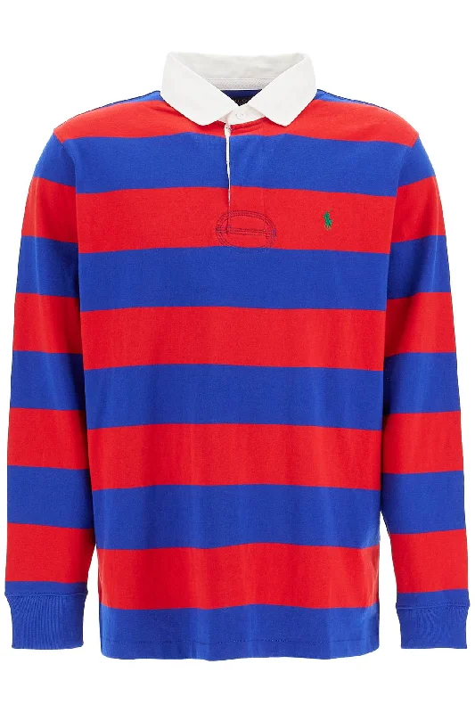 Super Sale Polo Ralph Lauren Men's Long-Sleeved Striped Polo Shirt For
