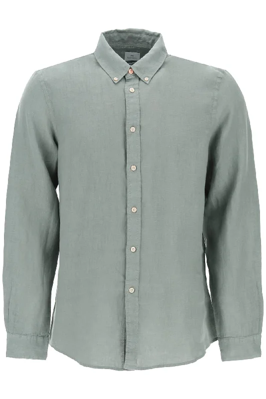 Value Deals Ps Paul Smith Men's Linen Button-Down Shirt For