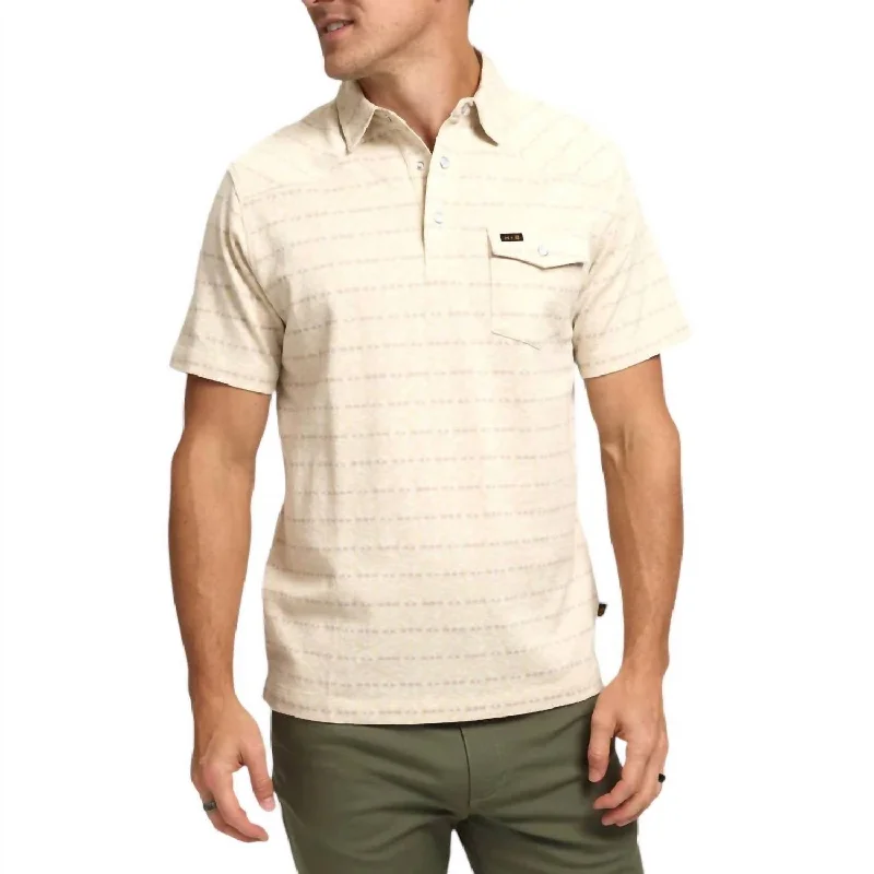 Weekend Discounts to Delight Ranchero Jacquard Polo In Chiba Jacquard: Creme