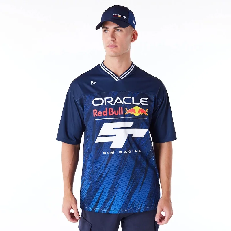 Huge Savings Red Bull  Sim Racing Navy V Neck Jersey
