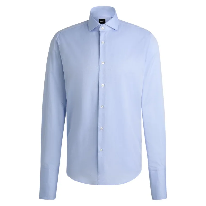 Your Weekend, Your Savings Regular-fit shirt in structured cotton with double cuffs