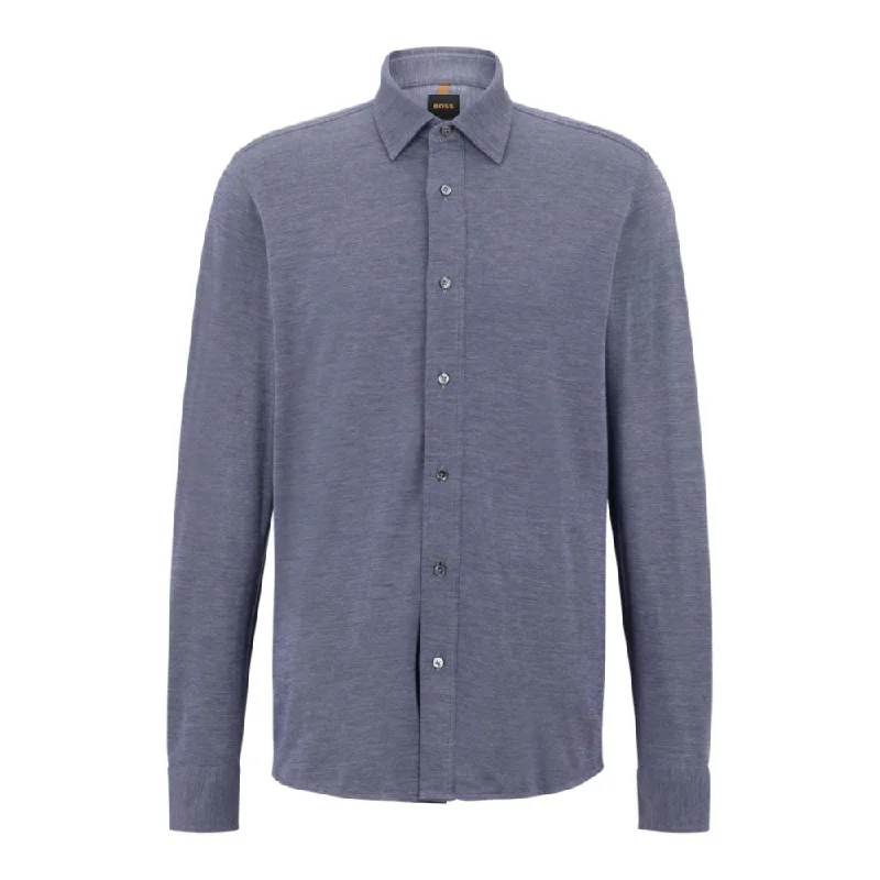 Super Sale Relaxed-fit shirt in Italian cotton-blend jersey