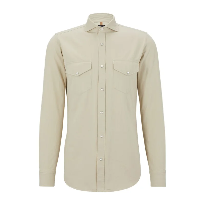 Weekend Deal Relaxed-fit shirt in Italian-made cotton twill