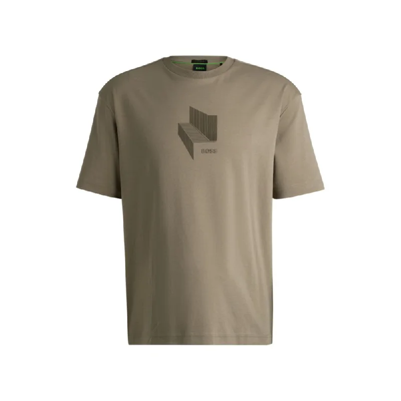 Now or Never Relaxed-fit T-shirt in interlock cotton with gloss artwork