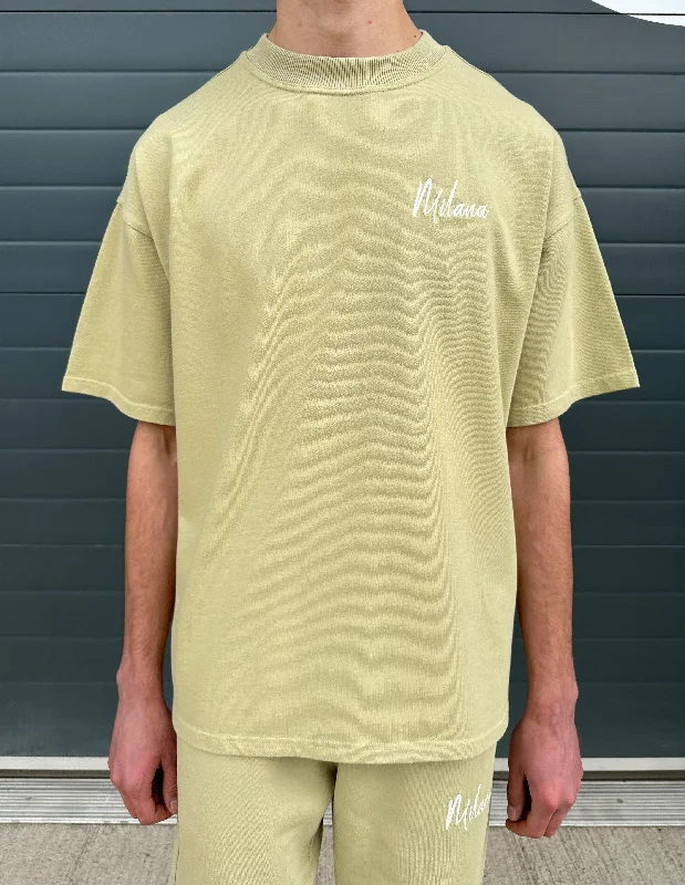 Buy More, Save More Sage Heavyweight Essentials T-shirt.