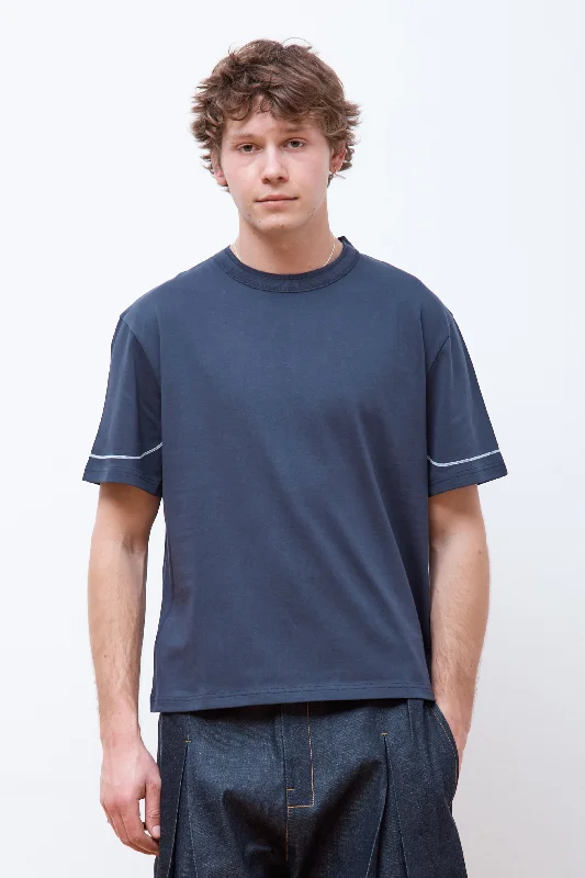 Value Deals SS Lock Tee Navy