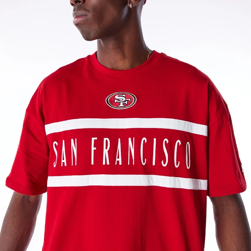 Weekend Offers That Excite San Francisco 49ers NFL Drop Shoulder Red Drop Shoulder T-Shirt
