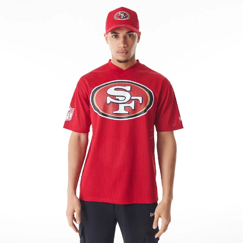 Weekend Bargains Await You San Francisco 49ers NFL Mesh Red Jersey