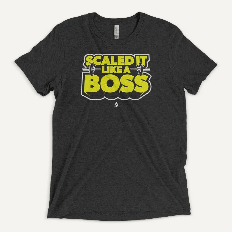 Shop and Save Scaled It Like A Boss Men's Triblend T-Shirt