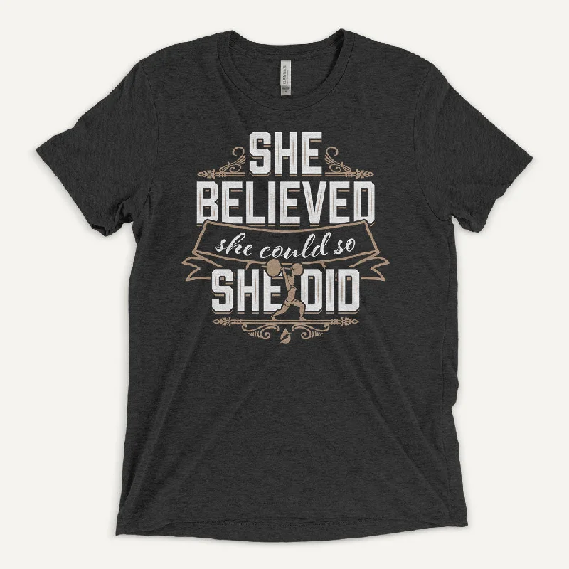 Mega Discount She Believed She Could So She Did Men's Triblend T-Shirt