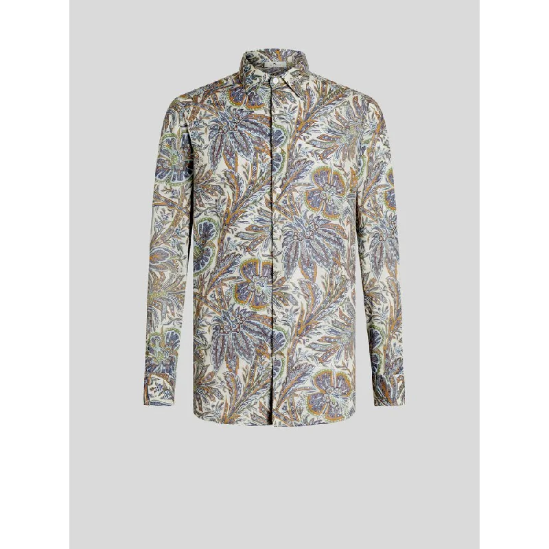 Sale Event SHIRT WITH FOLIAGE PATTERN