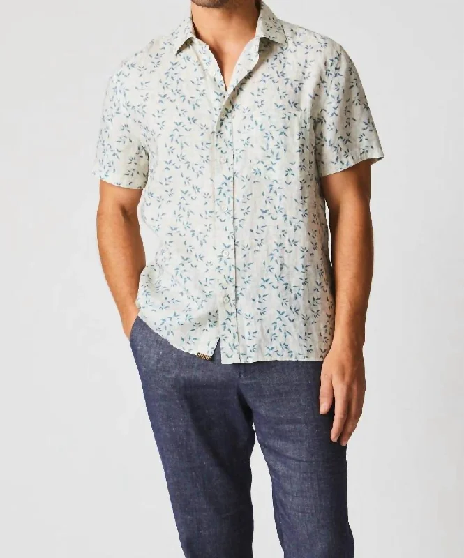 Great Deals Short Sleeve Hatch Treme Block Shirt In Tropic Blue