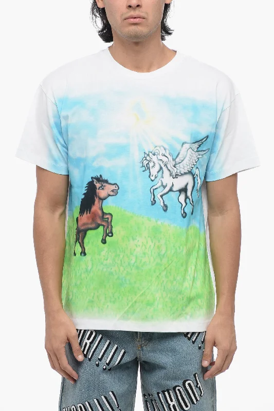 Don't Delay Sky High Farm Printed Organic Cotton Crew-neck T-Shirt