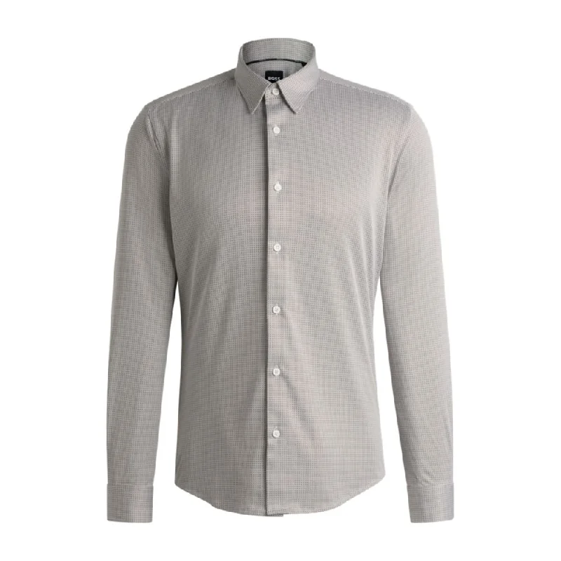 Crazy Deal Slim-fit shirt in patterned performance fabric