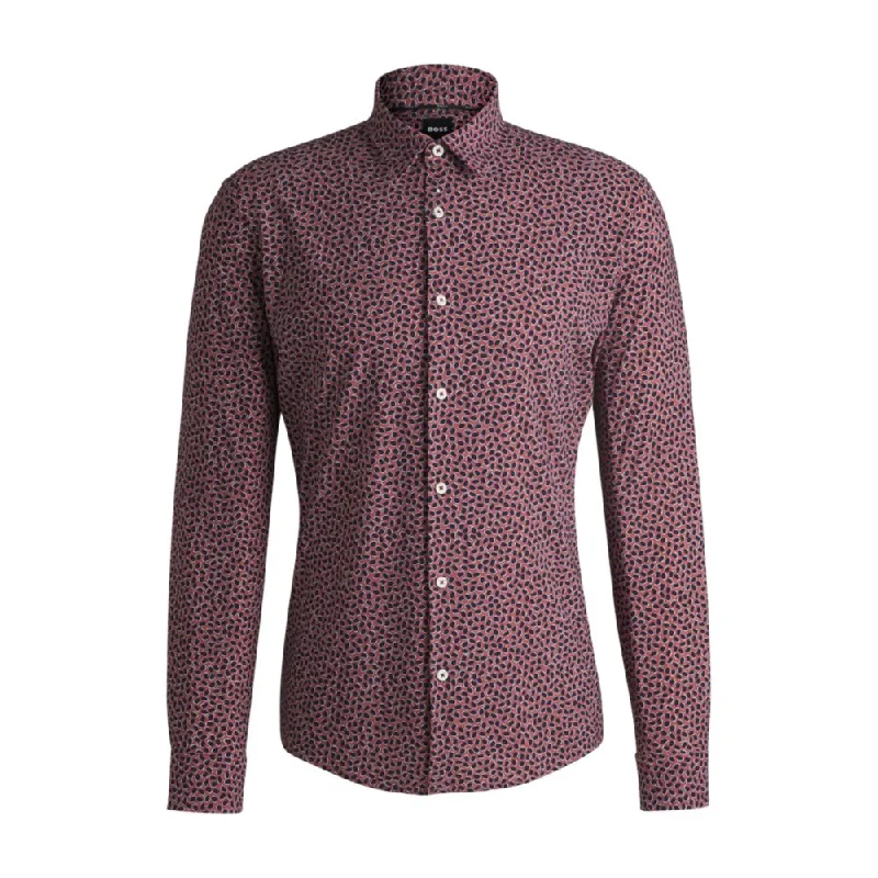 The Best Prices Slim-fit shirt in printed performance-stretch fabric