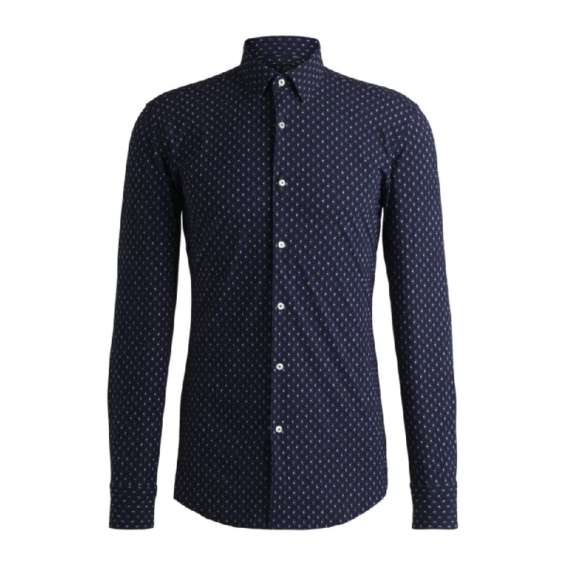 Price Slash Slim-fit shirt in printed performance-stretch material