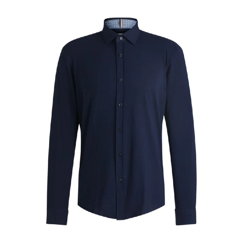 Overstock Sale Slim-fit shirt in stretch-cotton jersey