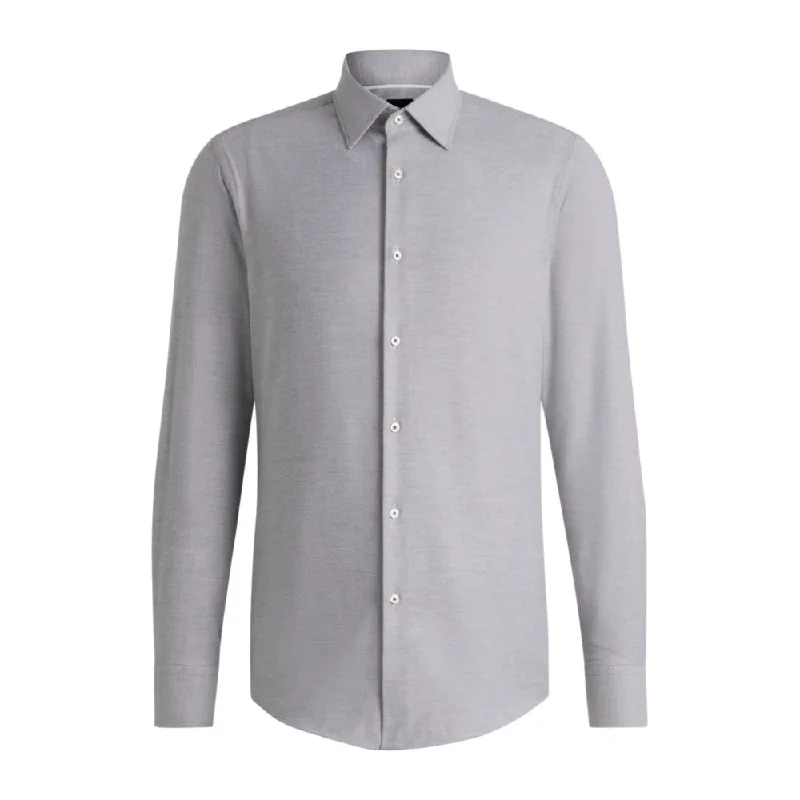 Weekend Bargains Galore Slim-fit shirt in structured stretch cotton