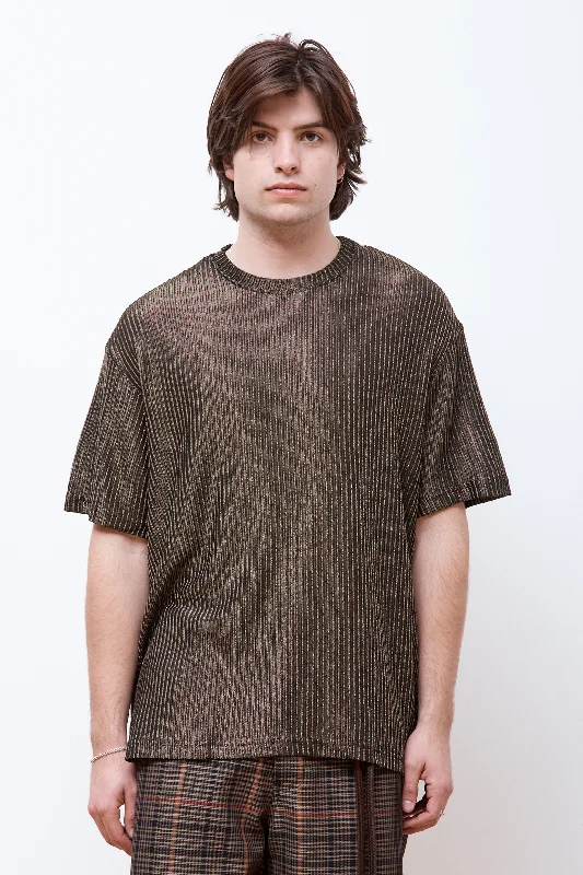 Hurry Up Boxy Tee Gold