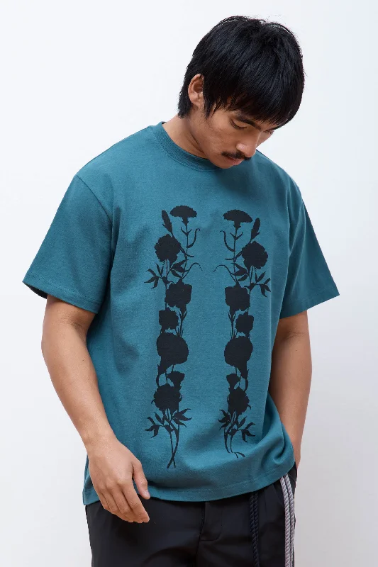 Steals and Deals "White Foliage" Standard Tee Blue