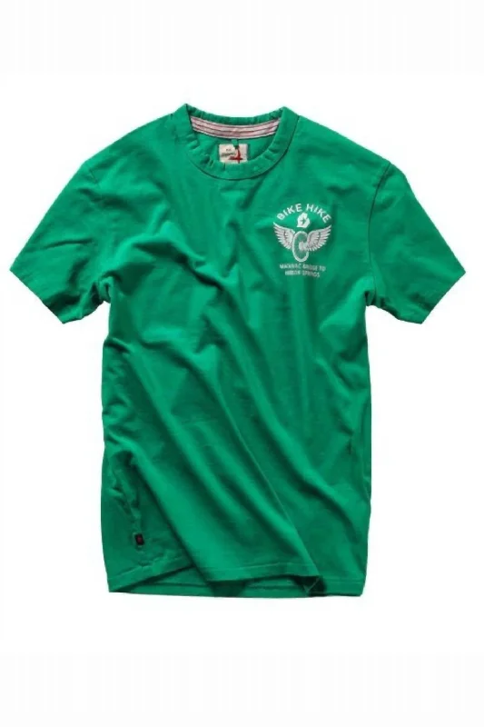 Exclusive Preview Sportsman Short Sleeve Tee In Bike Hike/ Kelly Green