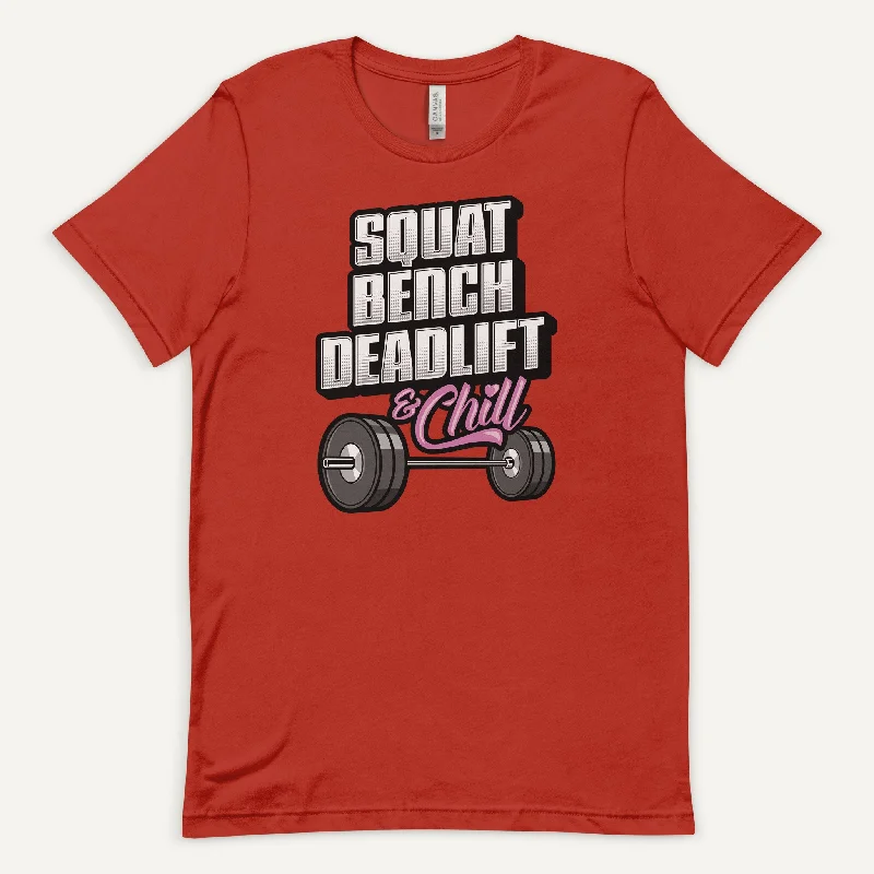 Best Bargains Squat Bench Deadlift And Chill Men’s Standard T-Shirt