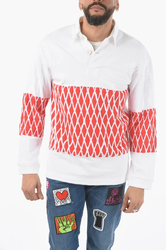 Weekend Discounts to Snag Stefan Cooke Quilted Rugby 2-Buttons Polo