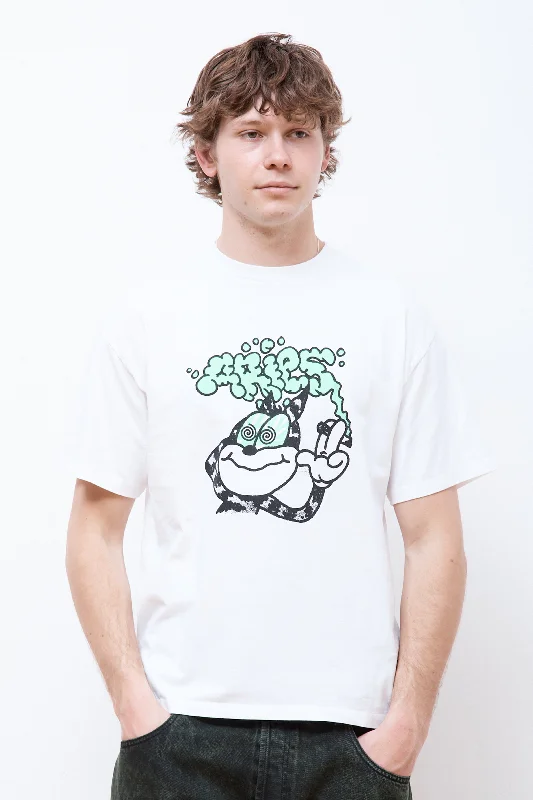 Exclusive Offer Stoned Cat SS Tee White